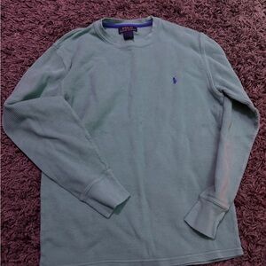 Tealish green Ralph Lauren crewneck sweater
